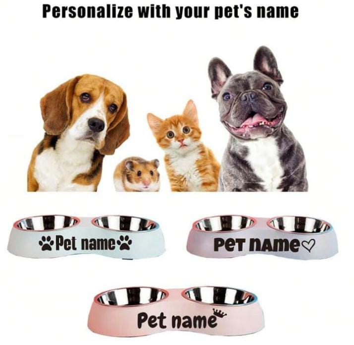 Personalized pet bowl detail view